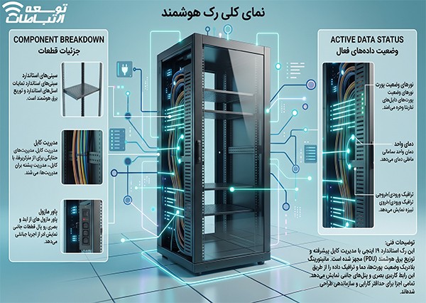ابعاد رک شبکه
