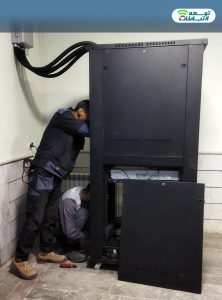 پروژه نصب رک سروری ایستاده