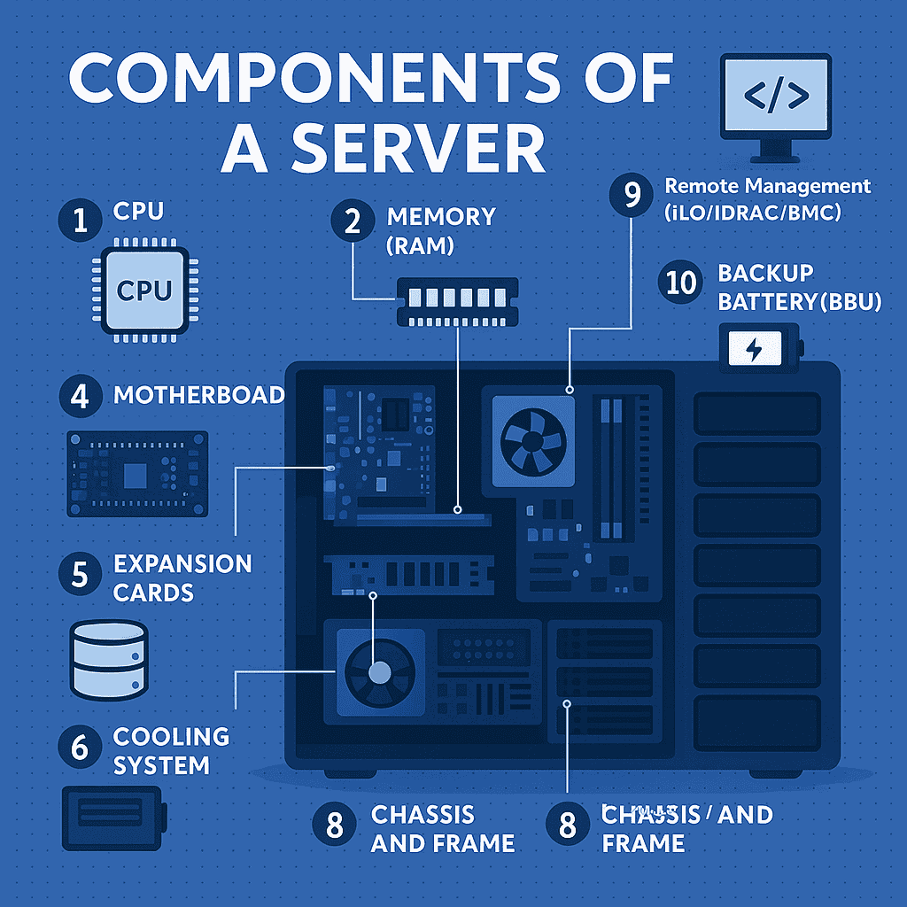 اجزای داخلی سرور (Server Internal Components)